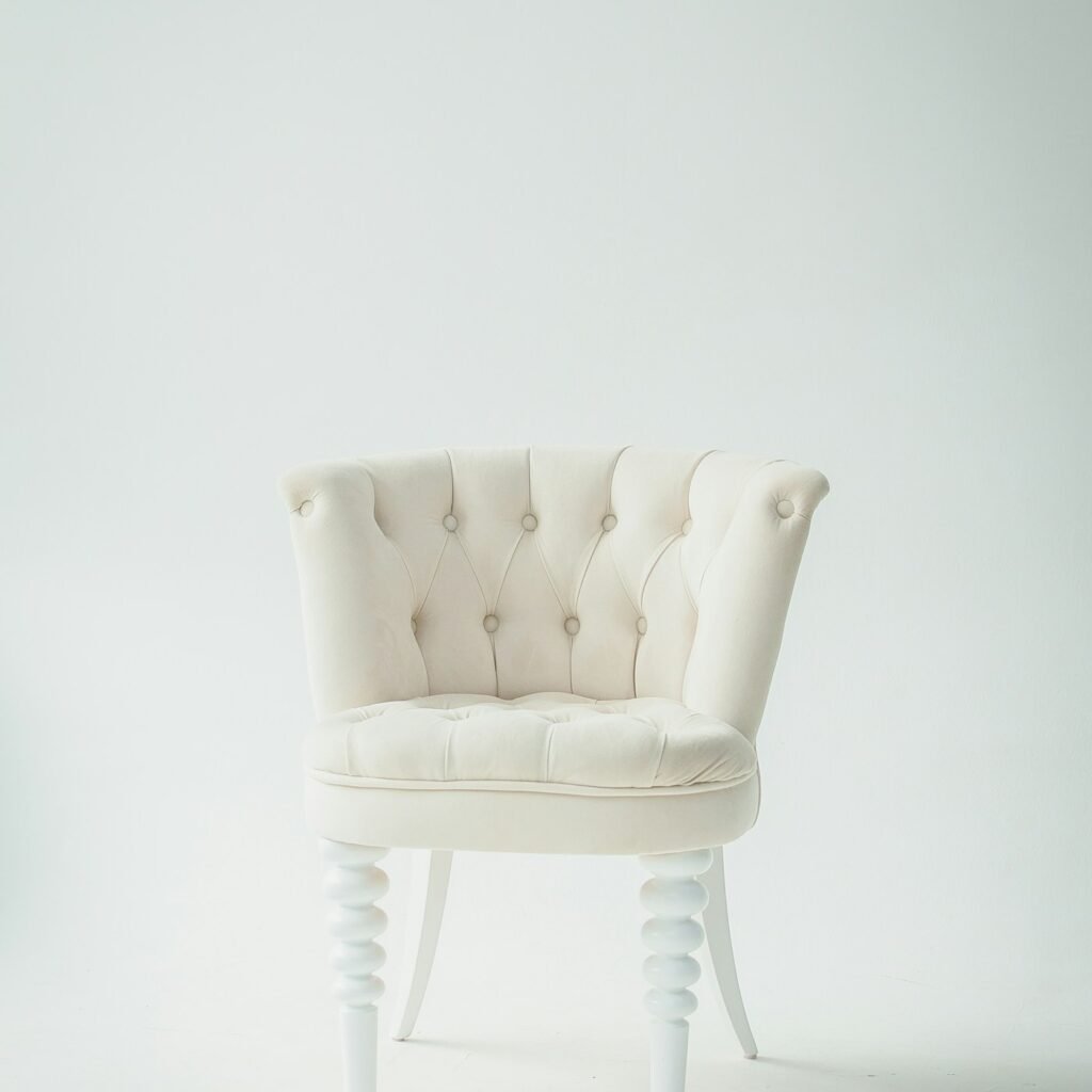 Ivory Button Chair